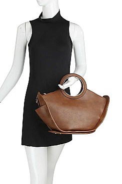 SATCHEL WITH LONG STRAP