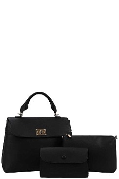 3IN1 STYLISH MODERN SATCHEL WITH LONG STRAP