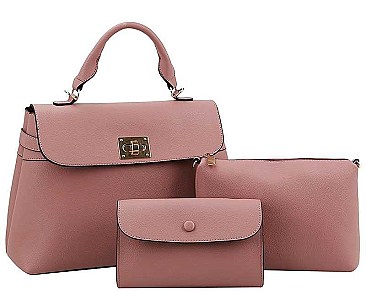3IN1 STYLISH MODERN SATCHEL WITH LONG STRAP