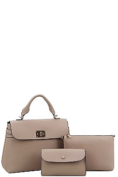 3IN1 STYLISH MODERN SATCHEL WITH LONG STRAP