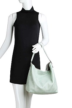 2 IN 1 REVERSIBLE TRENDY SATCHEL WITH LONG STRAP