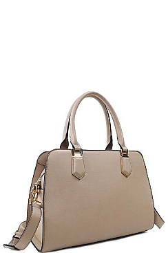 STYLISH SMOOTH TEXTURED 2in1 SATCHEL SET JYL-1263