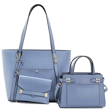 3 IN 1 SMOOTH FASHION TOTE BAG AND CLUTCH SET
