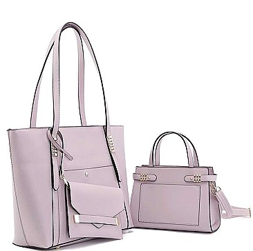 3 IN 1 SMOOTH FASHION TOTE BAG AND CLUTCH SET