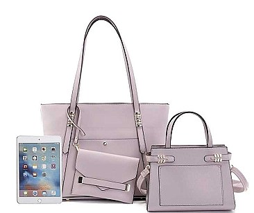 3 IN 1 SMOOTH FASHION TOTE BAG AND CLUTCH SET