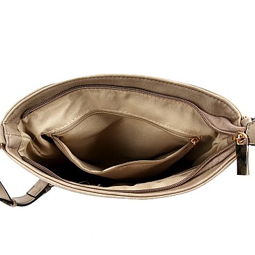 Braided Flap Knob Accent Flap Cross Body MH-L0210