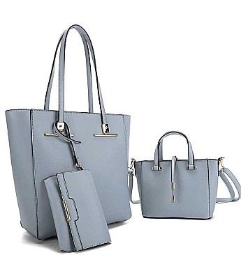 STYLISH 3 IN 1 TOTE SHOPPER BAG SET
