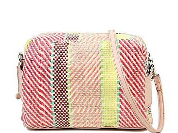 MULTI TONE PATTERN CUTE CROSSBODY BAG