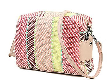 MULTI TONE PATTERN CUTE CROSSBODY BAG