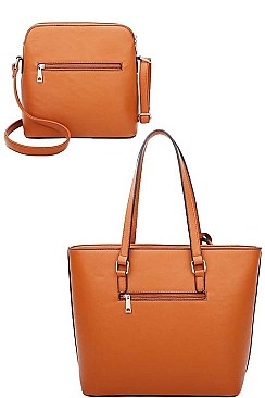 3 IN 1 STYLISH MODERN TOTE CROSSBODY AND CLUTCH SET