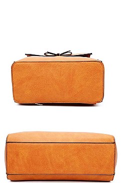 3IN1 STYLISH SATCHEL BACKPACK AND CLUTCH SET