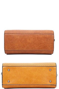 2IN1 MODERN SATCHEL SET WITH LONG STRAP