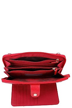 MULTI POCKET CROSSBODY WALLET BAG