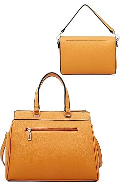 2IN1 STYLISH SATCHEL WITH CROSSBODY SET