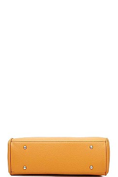 2IN1 STYLISH SATCHEL WITH CROSSBODY SET