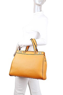 STYLISH 2 IN 1 SATCHEL WITH CROSSBODY SET
