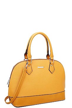 3 IN 1 2 DOMED SATCHEL BAGS AND CLUTCH SET