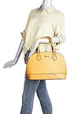 3 IN 1 2 DOMED SATCHEL BAGS AND CLUTCH SET