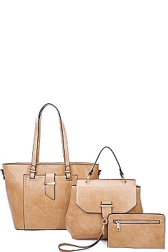 3IN1 STYLISH SHOPPER CROSS BODY CLUTCH SET