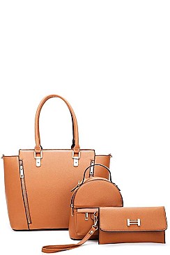3IN1 MODERN SATCHEL BACKPACK AND CLUTCH SET