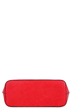3IN1 STYLISH FASHION SHOPPER BACKPACK AND CLUTCH SET