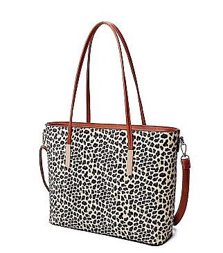 3 IN 1 ANIMAL PRINT SHOPPER BAG SET