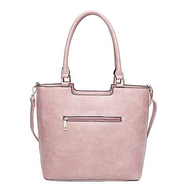 3IN1 SMOOTH STYLISH TOTE BAG WITH MINI BACKPACK AND CLUTCH SET