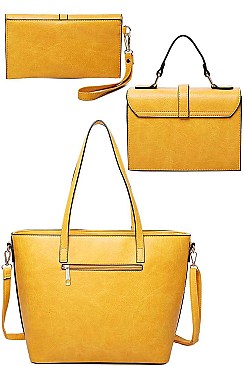 3 IN 1 TOTE CROSSBODY AND CLUTCH SET