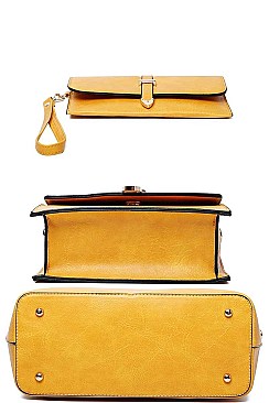 3 IN 1 TOTE CROSSBODY AND CLUTCH SET
