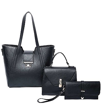 3 IN 1 STYLISH SATCHEL CROSSBODY SET