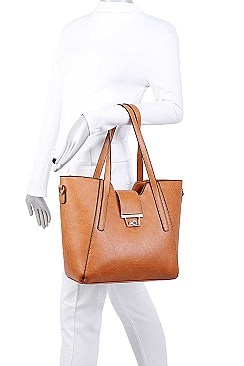 3 IN 1 STYLISH SATCHEL CROSSBODY SET