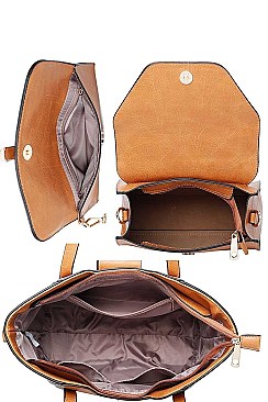 3 IN 1 STYLISH SATCHEL CROSSBODY SET