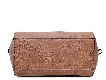 3 IN 1 CLASSIC LEATHER DESIGN TOTE BAGS AND CLUTCH SET