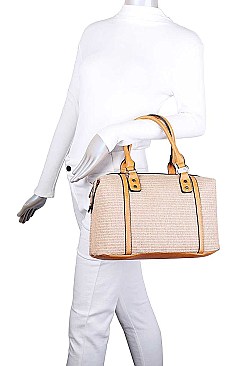 3 IN 1 STYLISH WOVEN SATCHEL SET
