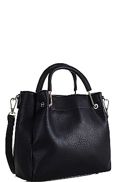 DESIGNER FASHION MODERN SATCHEL WITH LONG STRAP