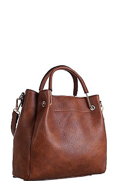 DESIGNER FASHION MODERN SATCHEL WITH LONG STRAP