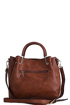 DESIGNER FASHION MODERN SATCHEL WITH LONG STRAP
