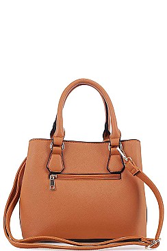 CUTE TASSEL ACCENT SATCHEL WITH LONG STRAP