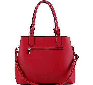 3 in 1 Tassel Accent Tote Cross Body Value SET