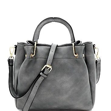 MEDIUM METAL HANDLE BUCKET SATCHEL