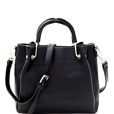 MEDIUM METAL HANDLE BUCKET SATCHEL