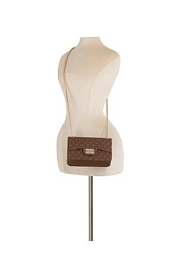 Quilt Embossed Jelly Candy Classic Shoulder Bag