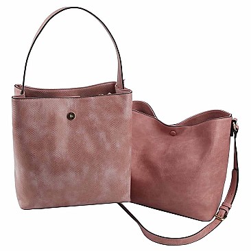 Python Snake Skin 2-in-1 Shoulder Bag