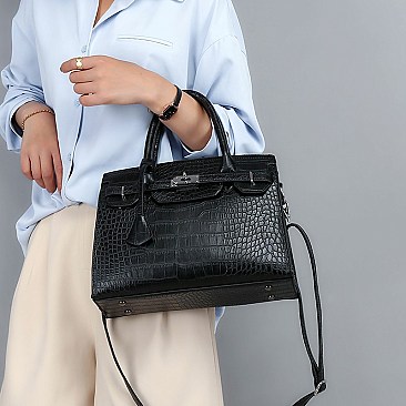Alligator Soft Touch Satchel