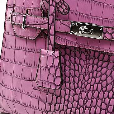 Alligator Soft Touch Satchel