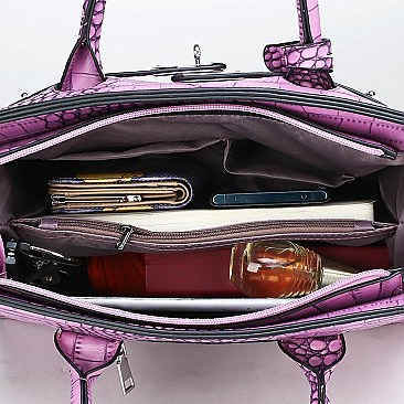 Alligator Soft Touch Satchel