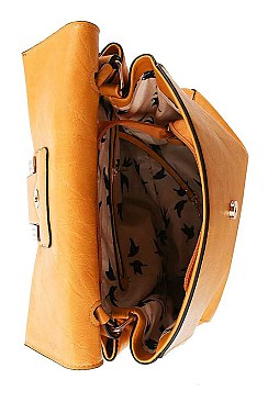 TRENDY TEXTURED PU LEATHER DESIGNER ELEPHANT SATCHEL JYLHJ-002