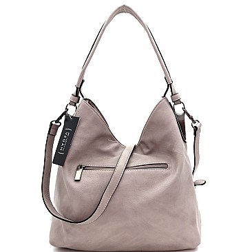 TWO WAY LASER CUT DETAIL HOBO BAG