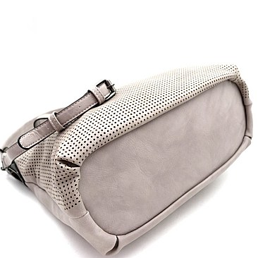 TWO WAY LASER CUT DETAIL HOBO BAG