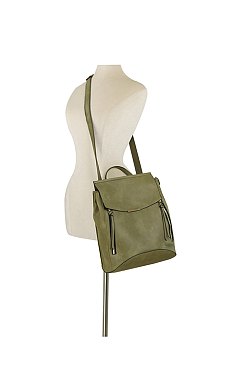 Fashion Flap Convertible Backpack